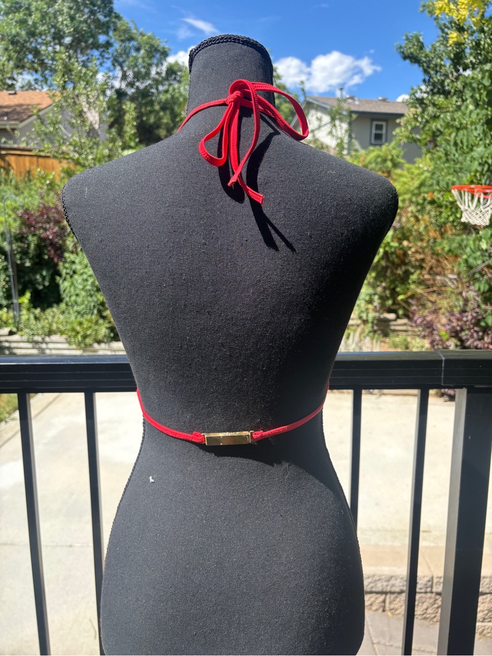 Two Pieces! Designer One of a Kind Triangle Bikini Tops - Picture 4 of 8